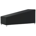 vidaXL Housse de chaise longue noir 195x76x40/80 cm oxford 420D
