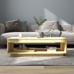 vidaXL Table basse 110x50x33 5 cm bois de pin massif