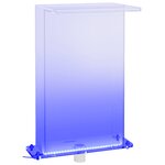 vidaXL Fontaine de piscine avec LED RVB Acrylique 51 cm