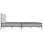 vidaXL Cadre de lit sans matelas sonoma gris 150x200 cm