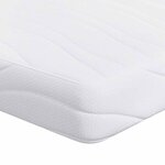 vidaXL Matelas Moyen 80 x 160 cm Blanc