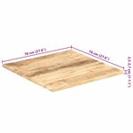 vidaXL Dessus de table Bois de manguier solide 25-27 mm 70x70 cm