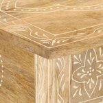 vidaXL Table console 80x35x74 cm Bois de manguier massif