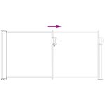 vidaXL Store latéral rétractable Sable 300 x 100 cm Polyester
