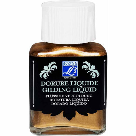 Flacon dorure liquide 75ml or pâle - lefranc&bourgeois