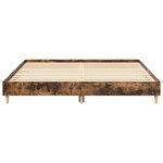 vidaXL Cadre de lit sans matelas chêne fumé 180x200 cm