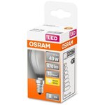 Osram ampoule led sphérique verre dépoli 4w=40 e14 chaud