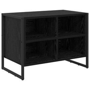 vidaXL Cabinet à chaussures avec stockage Chêne noir 60 x 35 x 44 cm