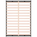 vidaXL Cadre de lit sans matelas noir 200x200 cm bois massif