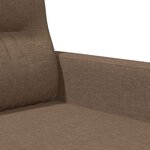 vidaXL Canapé à 2 places Marron 120 cm Tissu