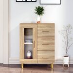 vidaXL Buffet chêne sonoma 69 5x34x90 cm bois d'ingénierie