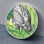 MACRO MANTIS Insects 2 Once Argent Coin 5 Dollars Niue 2022