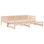 vidaXL Lit escamotable 90x200 cm bois massif pin
