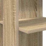 vidaXL Bureau d'angle avec étagère Chêne Sonoma 140 x 113 5 x 75 cm