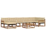vidaXL Ensemble de canapés d'extérieur 22 Pièces Naturel et Beige