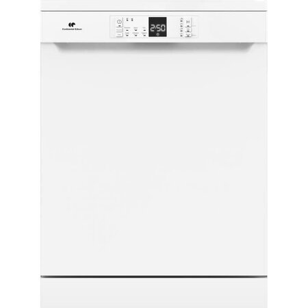 Lave-vaisselle pose libre CONTINENTAL EDISON CELV15453PW- 15 couverts - Largeur 59,8 cm - Classe A++ -45 dB- Blanc