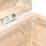 vidaXL Coffre 90x40x40 cm Bois d'acacia solide