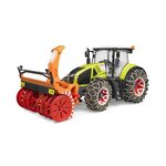 BRUDER - Tracteur CLAAS Axion 950 avaec chaînes et souffleuse a neige - 48 cm