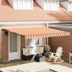 vidaXL Auvent Rétractable Jaune et Orange 400x300 cm