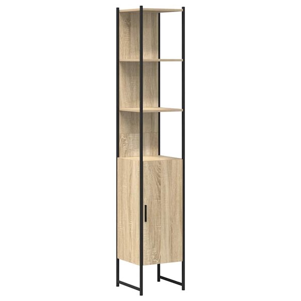 vidaXL Cabinet de salle de bain avec étagère Beige 33 x 33 x 185 5 cm