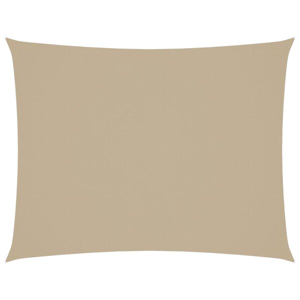 vidaXL Voile de parasol tissu oxford rectangulaire 3x6 m beige
