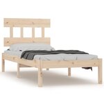 vidaXL Cadre de lit sans matelas 100x200 cm bois massif
