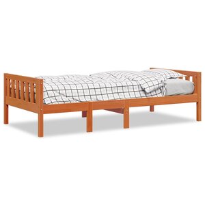 vidaXL Lit pour enfants sans matelas cire marron 90x190 cm pin massif