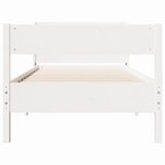 vidaXL Cadre de lit sans matelas blanc 90x200 cm bois de pin massif