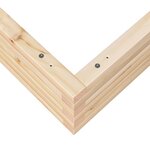 vidaXL Jardinière 100x100x23 cm bois de pin massif