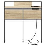 vidaXL Tête de lit de rangement Chêne sonoma 80 cm Bois d'ingénierie