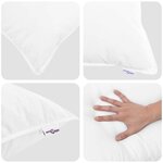 vidaXL Duvet d'été simple avec oreiller 2 pc Blanc Plume de canard