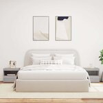 vidaXL Tables de chevet avec lumières LED 2 Pièces sonoma gris 50x40x45cm