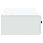 vidaXL Table d'appoint murale Blanc 87 5 x 34 5 x 17 cm
