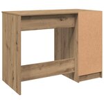 vidaXL Bureau chêne artisanal 100x50x75 cm bois d'ingénierie