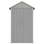 vidaXL Abri de jardin gris clair 192 x 152 5 x 237 cm en acier galvanisé