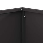 vidaXL Braise Noir 80 x 80 x 40 cm Acier