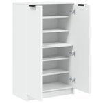 vidaXL Armoire à chaussures Blanc 59x35x100 5 cm Bois d'ingénierie