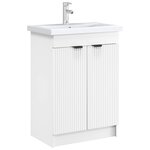 vidaXL Armoire sous évier de salle de bain Blanc 78 5 x 37 5 x 81 cm