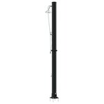 vidaXL Douche solaire extérieure Noir 217 cm PVC  aluminium