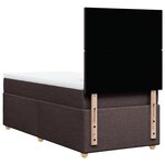 vidaXL Sommier à lattes de lit avec matelas Marron foncé 80x200 cm