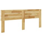 vidaXL Tête de lit 180 cm bois massif de chêne
