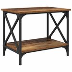vidaXL Table d'appoint Vieux bois 55 x 38 x 45 cm Bois d'ingénierie