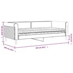 vidaXL Lit de jour avec matelas vert foncé 90x200 cm velours