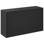 vidaXL Banc à chaussures Noir 80x24x45 cm Bois d'ingénierie