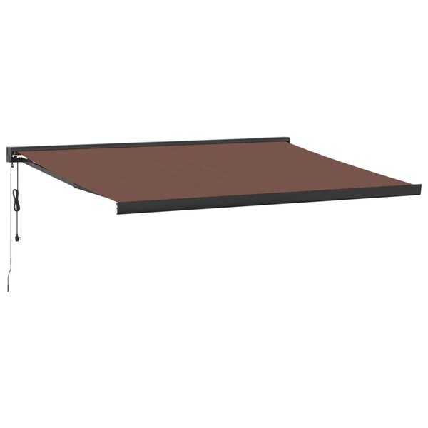 vidaXL Auvent rétractable automatique marron 400x300 cm