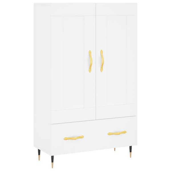 vidaXL Buffet haut blanc 69 5x31x115 cm bois d'ingénierie