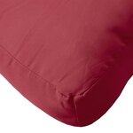 vidaXL Coussins de palette lot de 3 rouge bordeaux tissu oxford