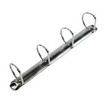 Classeur Rembordé Pvc 4 Anneaux En D De 50mm En 3ème De Couverture - A4 Maxi - Noir - X 10 - Exacompta