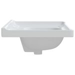 vidaXL Évier de salle de bain blanc 71x48x23cm rectangulaire céramique