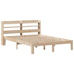 vidaXL Cadre de lit avec tête de lit 160x200 cm bois de pin massif